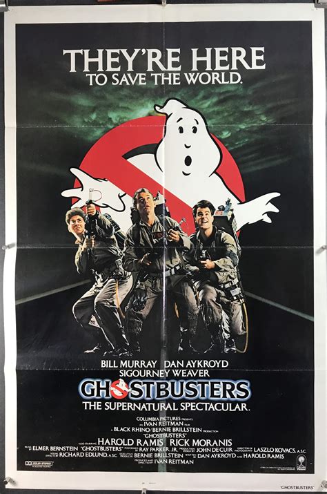 Ghostbusters Original Dan Aykroyd Vintage Movie Poster Original