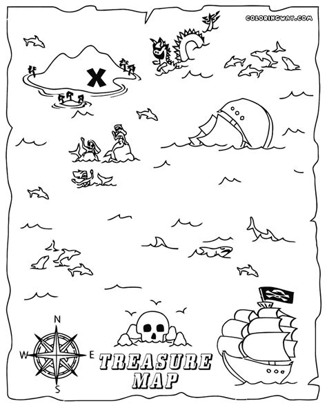 Maybe you would like to learn more about one of these? Treasure Map Coloring Pages | Coloring Pages To Download ...
