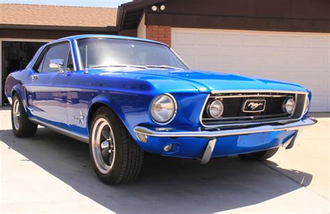 1968 68 Ford Mustang Coupe 347420hp Blue Customhot Rod Classic Ford