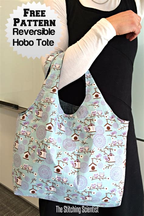 Reversible Hobo Beginner Bag Pattern The Stitching Scientist