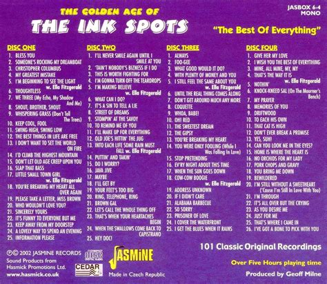 Sixties Beat The Ink Spots The Golden Age Part 2