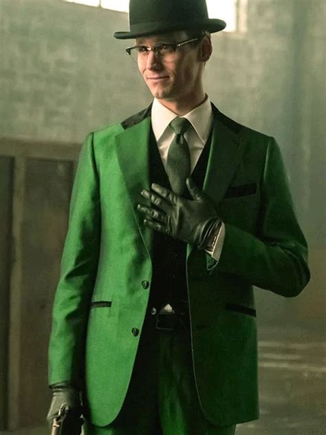 Here is every riddle nygma has unleashed on gotham and a terrifying tease of the mayhem and madness yet to come. Edward Nygma Gotham The Riddler Green Blazer Jacket