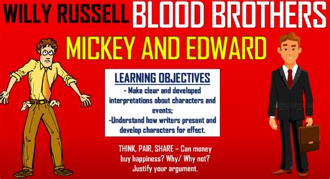 Blood Brothers Mickey And Edward Teaching Resources