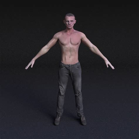 3d Model Character Male Rigged