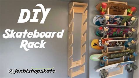 Build A Diy Skateboard Storage Rack Youtube