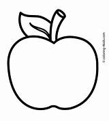 Apple Coloring Printable Fruits Fotolip sketch template