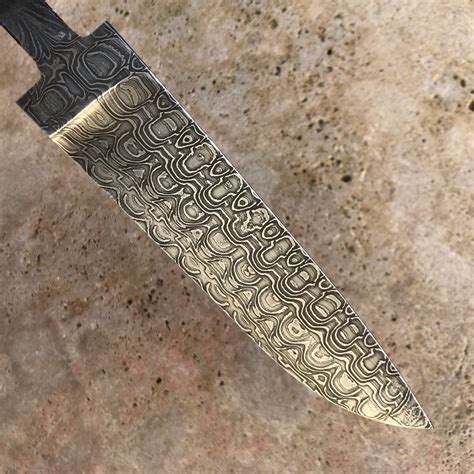 Hand Forged Damascus Steel Blade 14 Cm 57 Inch Custom Etsy