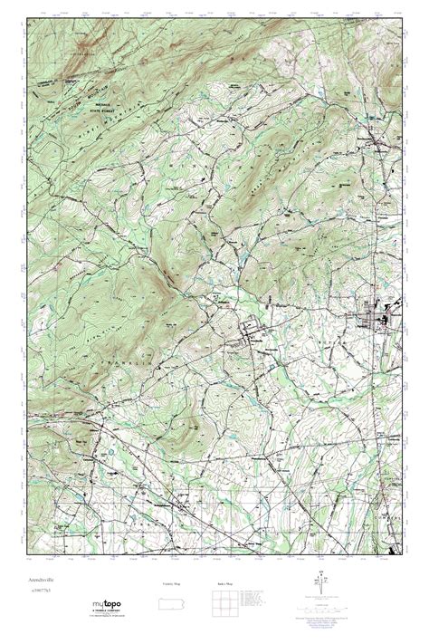 Mytopo Arendtsville Pennsylvania Usgs Quad Topo Map