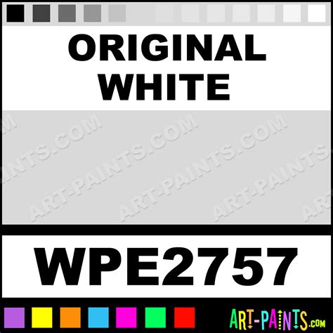 Original White Permalba Oil Paints Wpe2757 Original White Paint