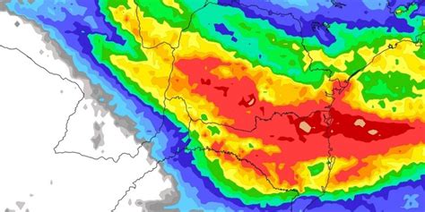 chuva volta ao sul do brasil com altos volumes em algumas áreas