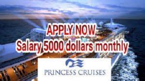 Princess Cruise ship Job: Salary $5000 dollars monthly - Myscholarshipbaze