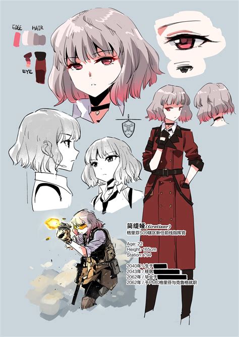 miharu cgsky gentiane girls frontline girls frontline chinese commentary colorized