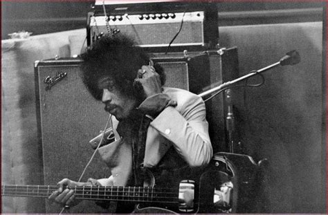 Rare Photo Of Jimi Hendrix Laying Down A Bass Track At Electric Lady