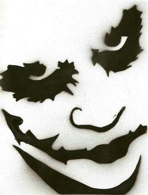 Joker Stencil Joker Stencil Pumpkin Carving Patterns Halloween