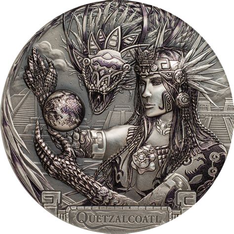 Cook Islands 2017 Gods Of The World Quetzalcoatl Aztec Feathered