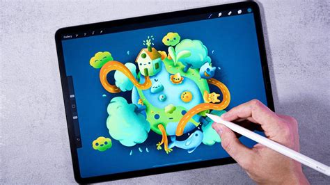Doodle Earth 🌐 Illustration On Ipad Pro Procreate Youtube