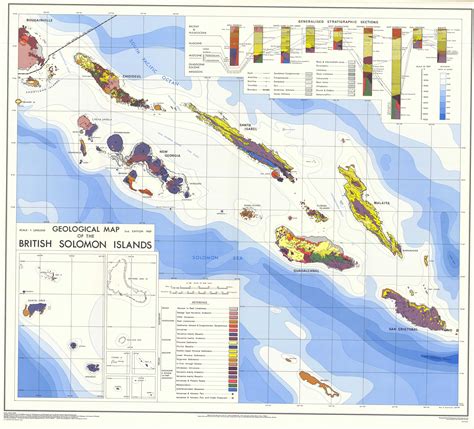 Geological Map Of British Solomon Islands Esdac European Commission