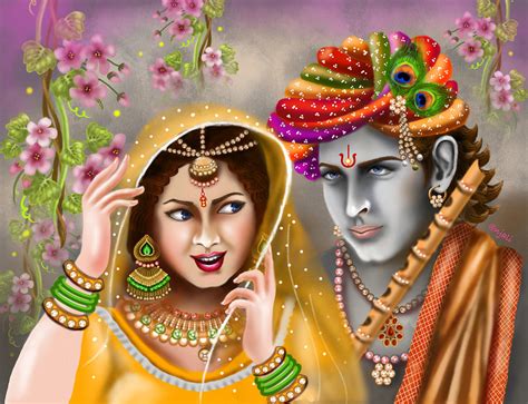 Radha Krishna The Symbol Of Divine Love Digital Art By Anjali Swami