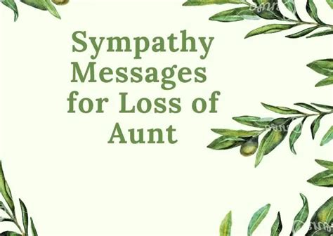 40 Sympathy Messages For The Loss Of Aunt Love Syllabus