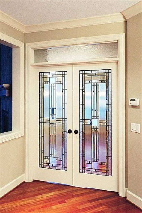 French doors interior beveled glass - Hawk Haven