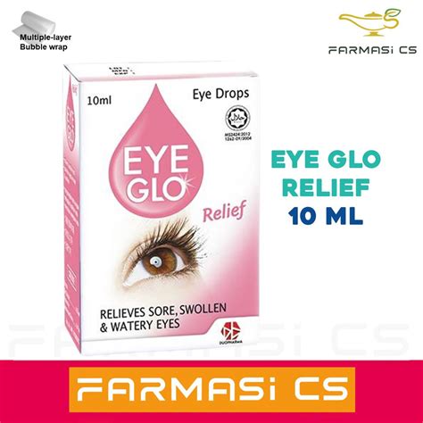 Eye Glo Relief Ml Exp Relieves Sore Swollen Watery Eyes