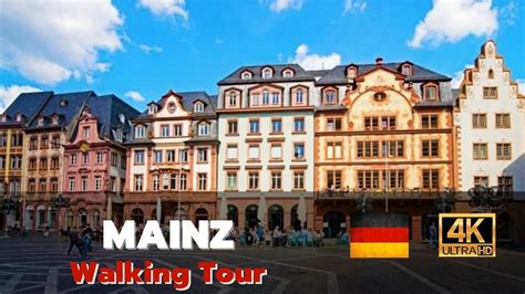 Walking Tour Of Mainz 4k 🇩🇪 60fps Uhd Youtube