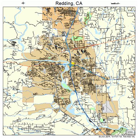 Redding California Map Topographic Map Of Usa With States