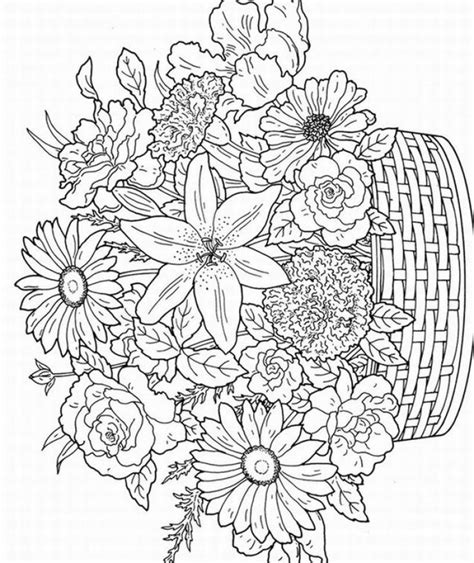 Download 34 Dibujos Para Colorear De Flores Bonitas Y Grandes