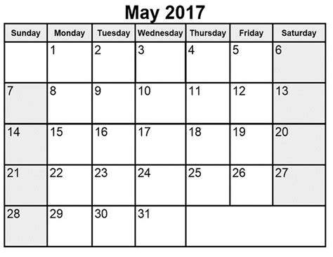 May 2017 Calendar May Calendar 2017 Calendar May 2017 May 2017