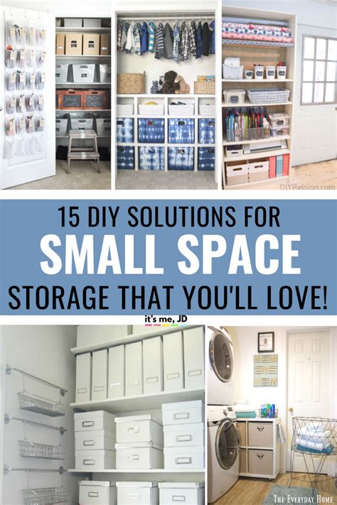 15 Diy Small Space Storage Ideas To Finally Get You Organized Its Me Jd