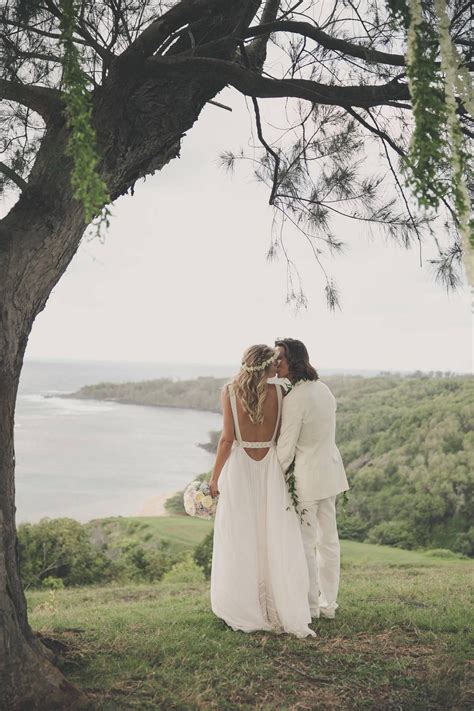 model tori praver surfer danny fuller s bohemian kauai wedding hawaii kauai wedding