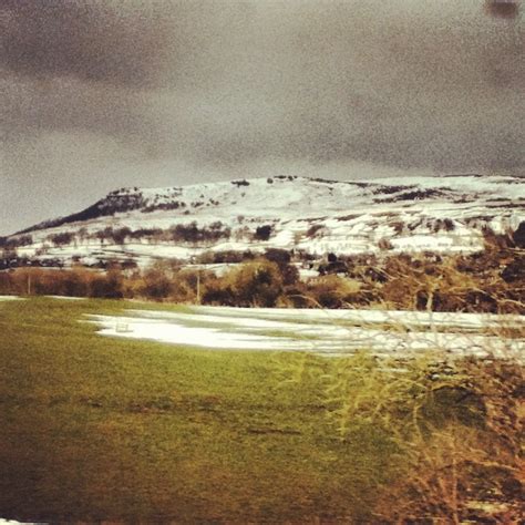 Snowy Mountains In The Yorkshire Moors England Uk Natural