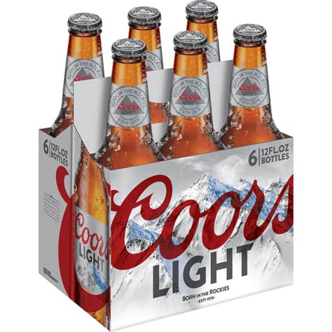 Coors Light 6 Pack 6 Pack Bottles Delivery In Long Beach Ca Liquor Mill