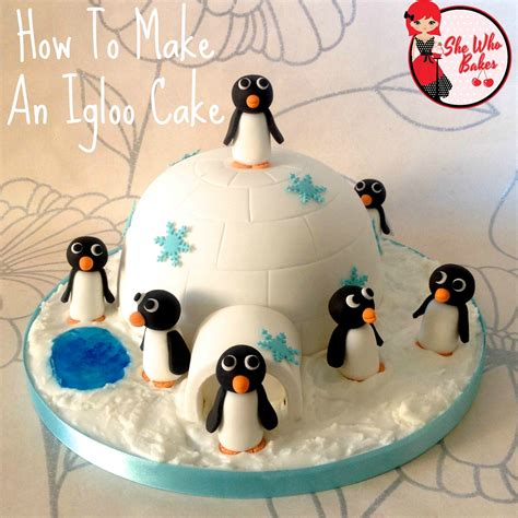 How To Make An Igloo And Penguins Cake Tutorial She