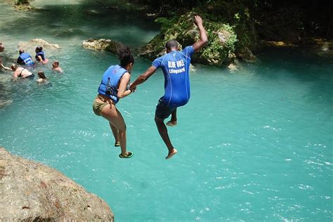 Blue Hole Plus Secret Falls And Dunns River Falls Combo From Falmouth