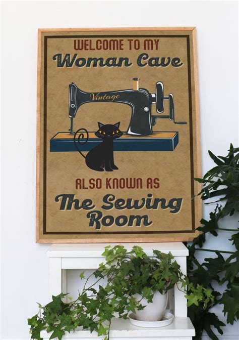Vintage Sewing Poster Sewing Room Decor Sewing Lover Etsy