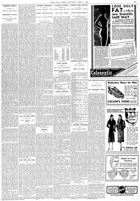 Papers Past Newspapers Otago Daily Times 2 April 1938 Page 29