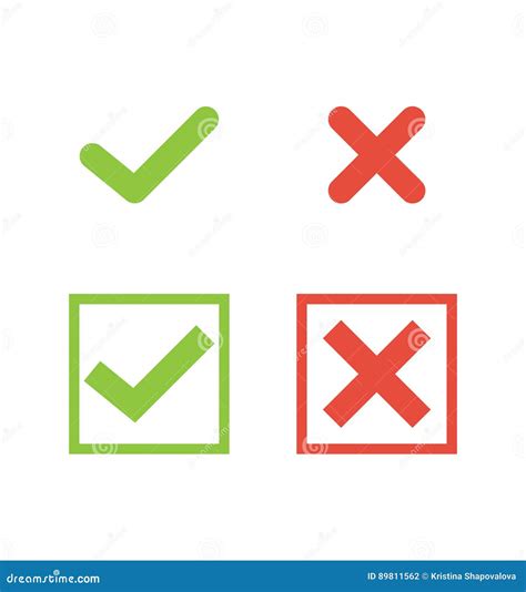 Check Mark Icon In Trendy Flat Style Stock Vector Illustration Of