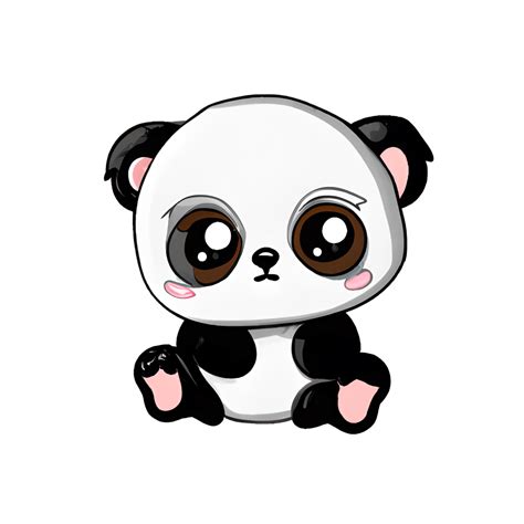 Kawaii Baby Panda Graphic · Creative Fabrica