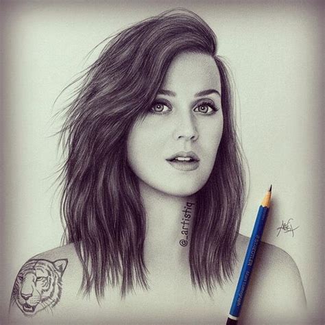 Katy Perry Eyes Drawing