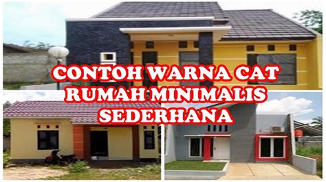 Variasi lain yang bisa dilakukan adalah permainan warna cat pada dinding, kusen, atau genteng yang bisa. warna cat rumah minimalis modern sederhana - YouTube