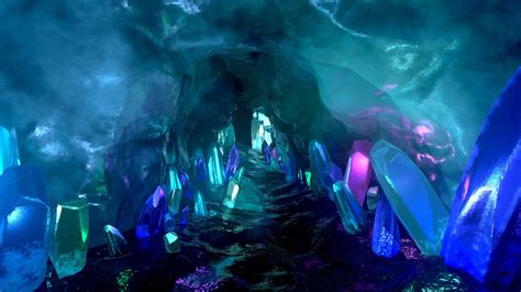 Crystal Cave Crystal Cave Fantasy Art Landscapes Fantasy Landscape