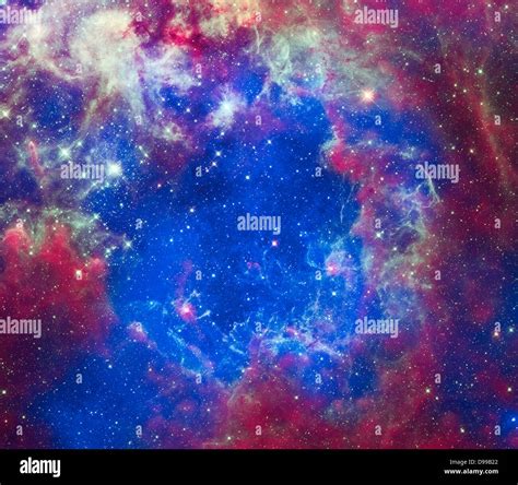 This Composite Of 30 Doradus Aka The Tarantula Nebula Contains Data