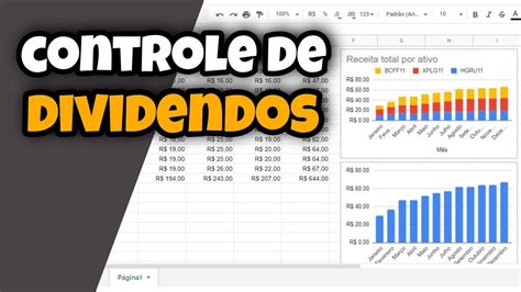 Planilha Controle De Dividendos Simples E Gratuita Para Fiis Hgru Xplg Bcff Youtube