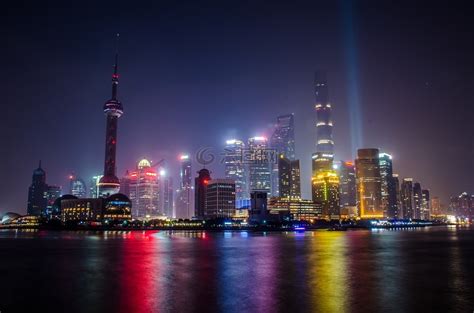 上海城市夜景外滩高清图库素材免费下载图片编号6786829 六图网