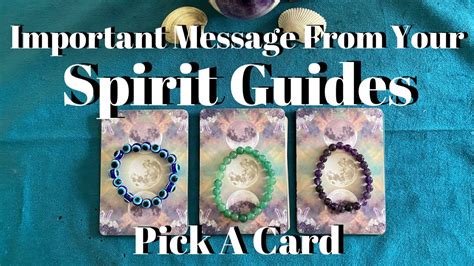 Important Message From Your Spirit Guides Pick A Card Youtube