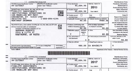 Irs Form 1099 R Distributions From Pensions Annuities Retirement Or