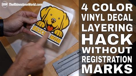 Vinyl Layering Hack How To Layer A 4 Color Vinyl Decal Without