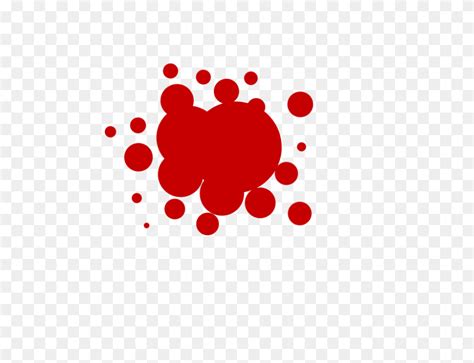 Blood Splatter Hand Clipart - Blood Drop Clipart - FlyClipart
