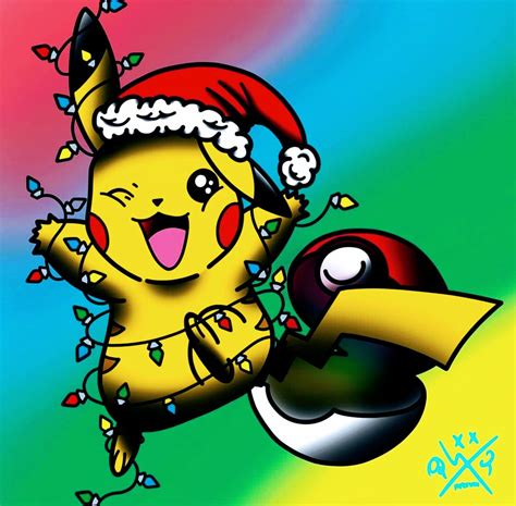 christmas pikachu pokemon pikachu anime christmas pokemon